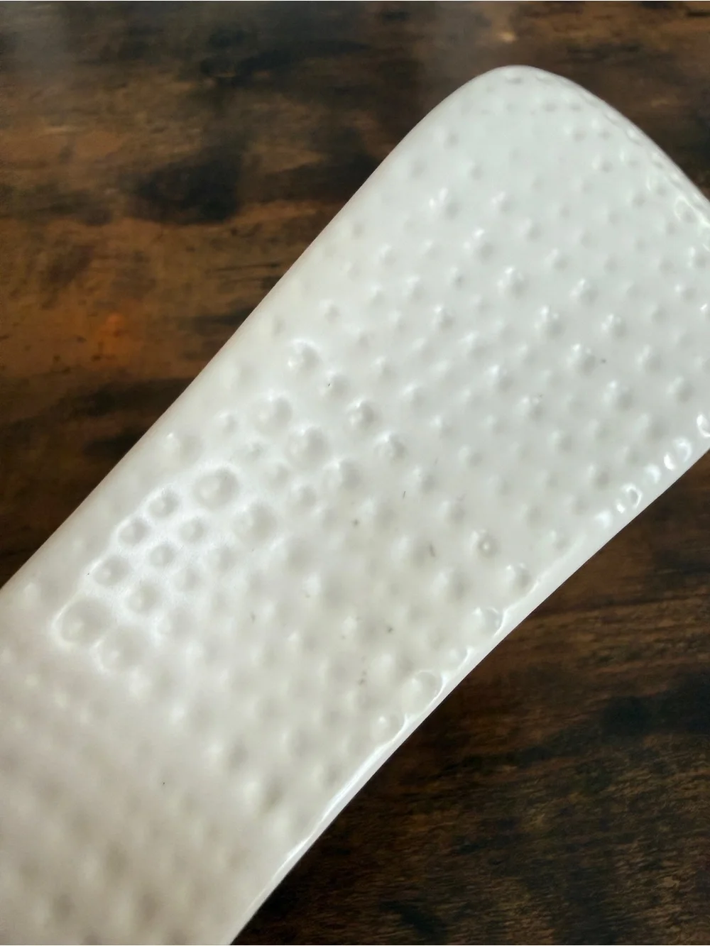 Textured Ceramic Spoon Rest in White - Home Dining bread + butter Cucina